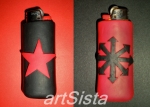 chaos red star lighter case
