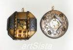 steampunk pendants gears