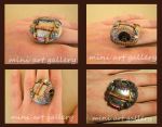 steampunk dome ring collage 2