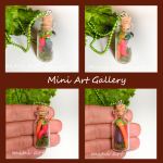 polymer clay miniature bottle vegetable necklace 6 collage